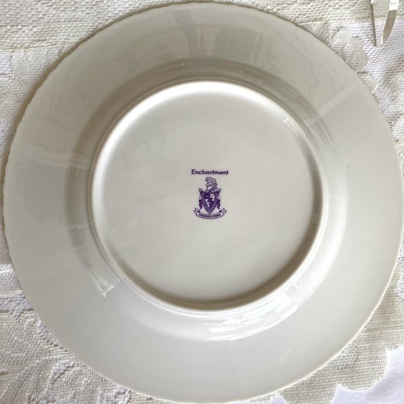 Enchantment Hanover China, Set of 3 Plate - Lily Of The Valley, Silver Leaves - Picture 5 of 5